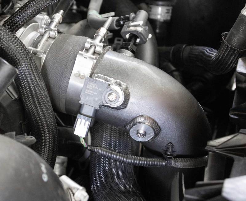 Ford F-150 Charge Pipe Kit - K&N Engineering - Free-Flowing Aluminum Tubes - Gunmetal Gray - `15-`22